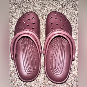 Women’s crocs - dark cherry - size 9